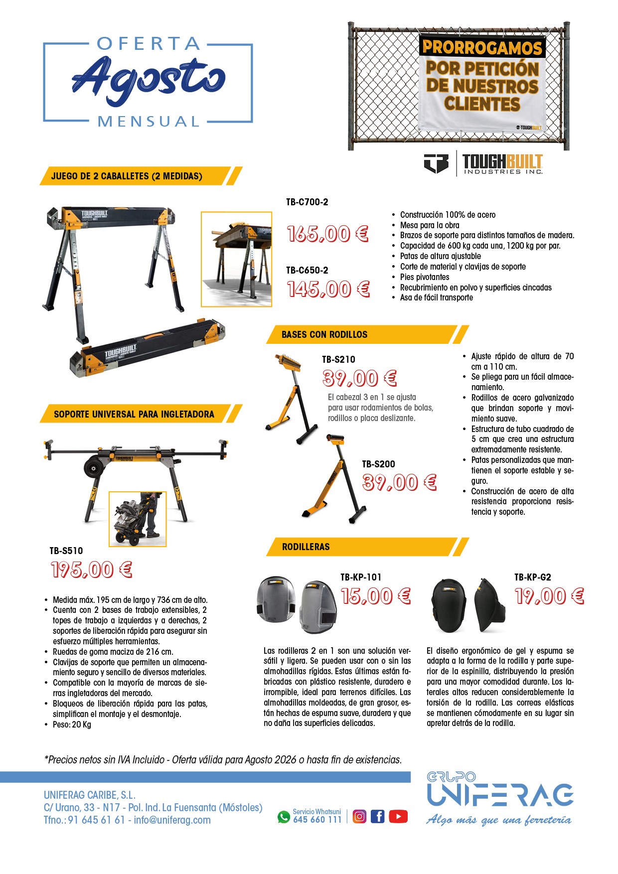 OFERTA AGOSTO 2026